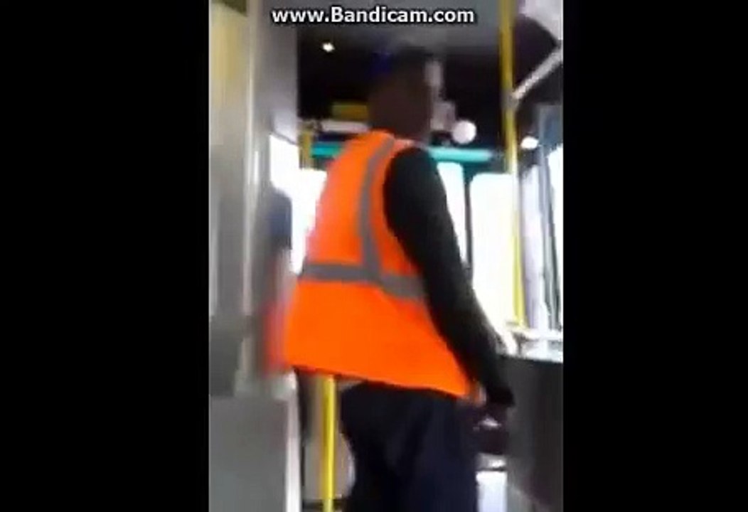 Bus driver UPPERCUT'S woman (Re-uploaded) YOU GOING TO JAIL NOW!