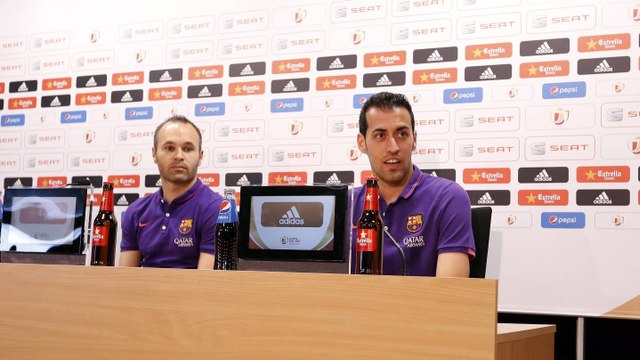 Iniesta and Busquets size up Spanish Cup Final