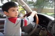 Afghan 4 year old kid driving