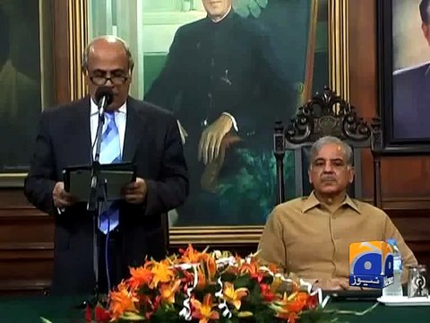 Oath taking ceremony for Punjab ministers - Geo Reports - 29 May 2015