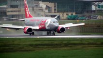 WET RUNWAYS - Takeoffs & Landings in Extreme Wet Conditions