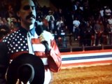 Borat singing National Anthem
