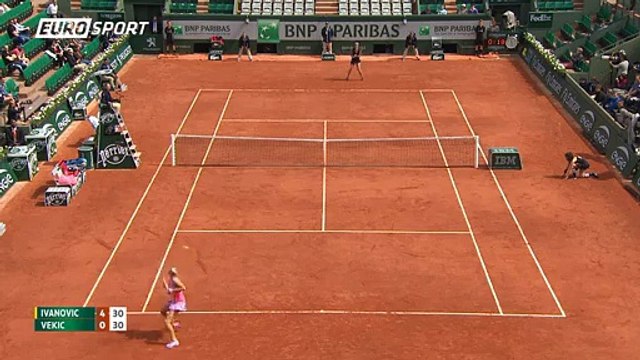 VIDÉO - Quand Ivanovic embrasse Schweinsteiger - Roland-Garros