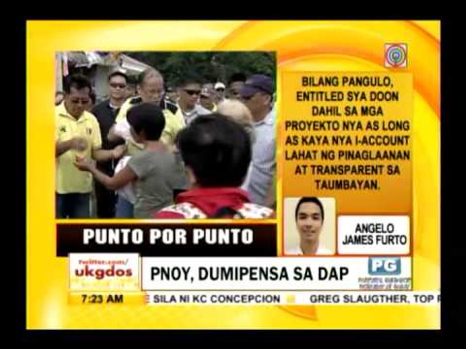PNoy's defense on DAP