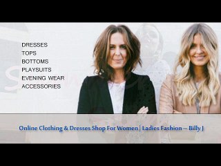 Billy J Boutique – Online Women’s Clothing Store in Australia
