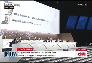 FIFA: Joseph Blatter y Ali bin Al-Hussein irán a segunda vuelta