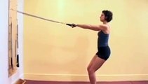 Ellie Herman Demonstrates Pilates Squat Variations with the Roll Back Bar