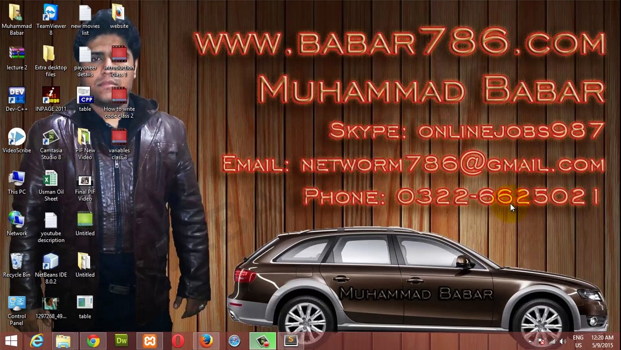 Php Class 4 - Use Html ad java in php in Urdu and Hindi