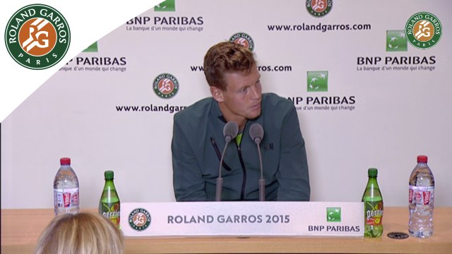 Press conference Tomas Berdych 2015 French Open / R32