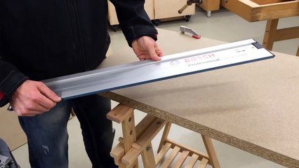 Einschneiden des Splitterschutzes/ der Gummilippe an der FSN von Bosch Professional