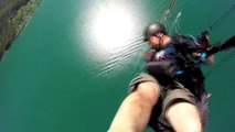 Paragliding accident - Fall into the canopy