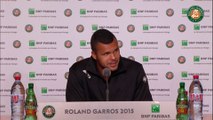 Press conference Jo-Wilfried Tsonga 2015 French Open / R32