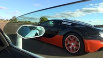 Uncut Lamborghini LP700-4 Aventador vs Bugatti Veyron Vitesse 1200 HP rollrace race 1