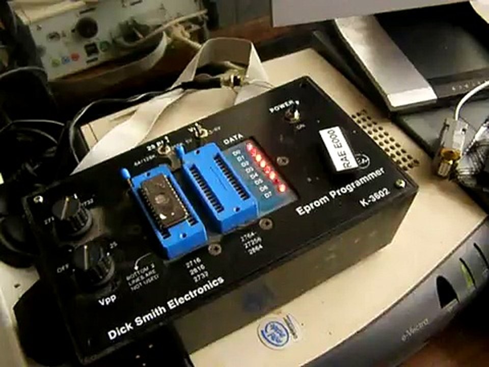 EPROM programmer in action
