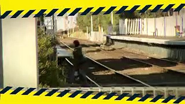 Dismount & walk through pedestrian level crossing! - National Rail Safety Week