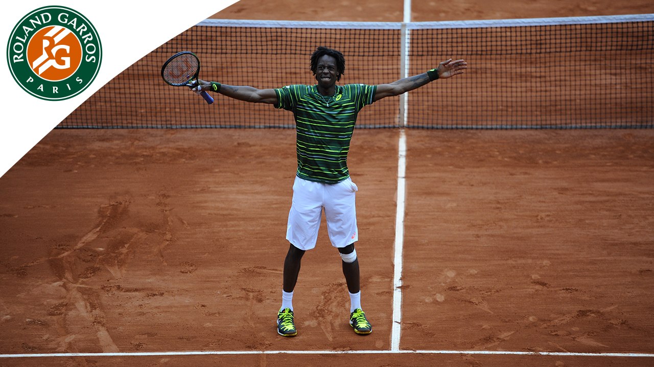 Temps forts G. Monfils - P. Cuevas Roland-Garros 2015 / 3e tour