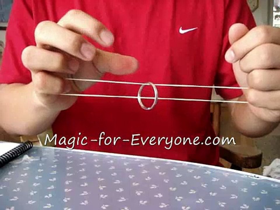 Ring On Rubber Band Revealed! simple magic