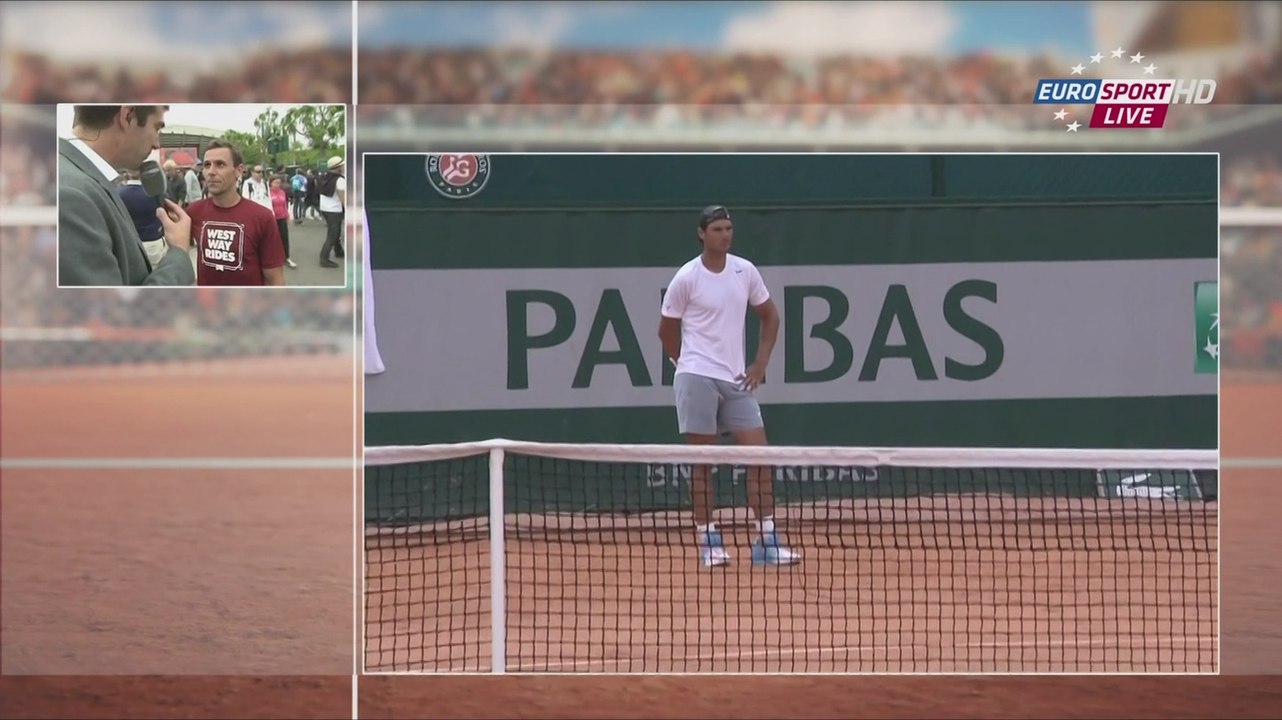 29/05/15 : Nicolas Devilder parle de son entraînement avec Rafael Nadal à Roland Garros [HD]