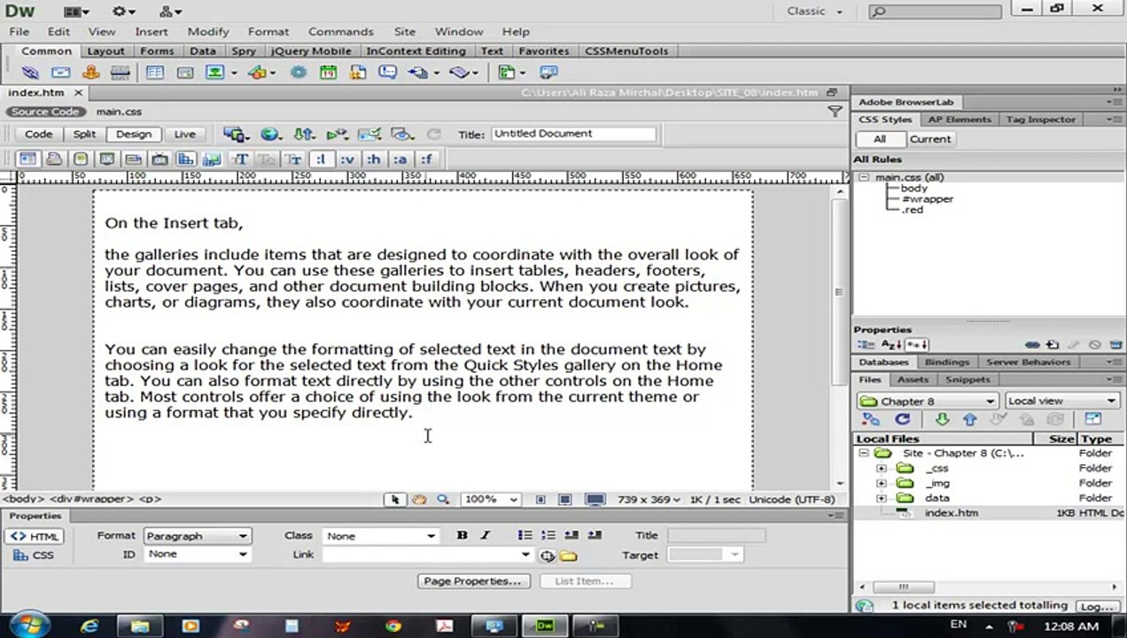 Dreamweaver CS6 Tutorials Urdu Hindi 27