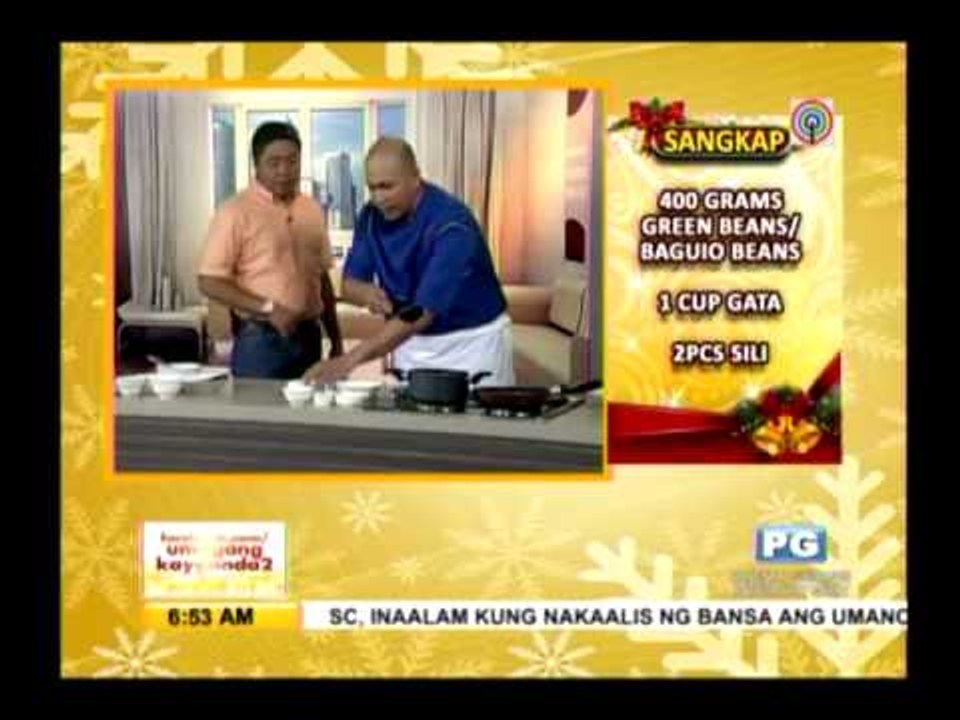 Recipes: Gising-gising and pinaputok na tilapia