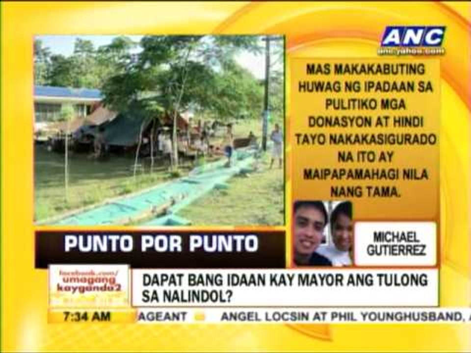 Punto por Punto: Dapat bang idaan kay mayor ang tulong sa nalindol?