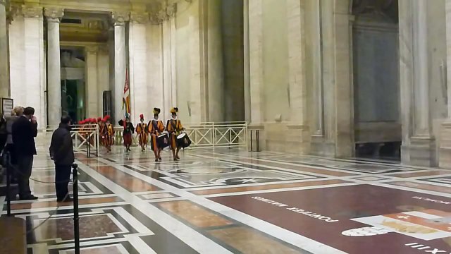 Changing of the Vatican Swiss Guards Jan 2011 505th Anniversary of the Papal Guards