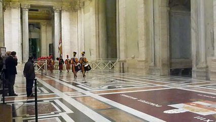 Changing of the Vatican Swiss Guards Jan 2011 505th Anniversary of the Papal Guards