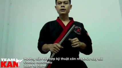 nunchaku tutorial, nunchaku combo, kỹ thuật kết hợp côn nhị khúc