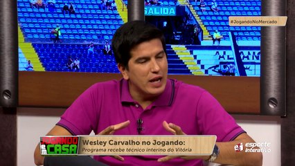 Técnico interino do VItória afirma: "não tenho receio de ser efetivado"