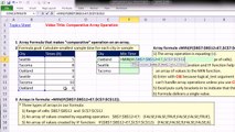 Ctrl   Shift   Enter: Excel Array Formulas #03: Comparative Array Operations, & Alternatives