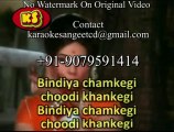 Bindiya Chamkegi Chudi Khankegi _ Video Karaoke With Scrolling Lyrics Lata Ji