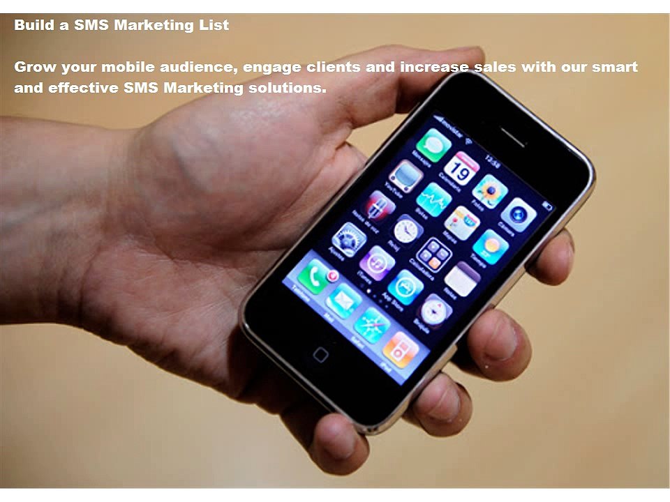 Mobile marketing sms text messaging