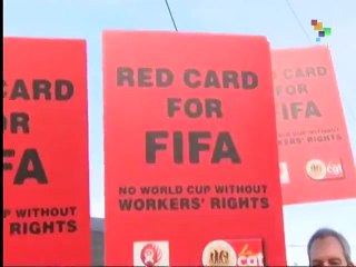 Qatar: Protesters Condemn FIVA for World Cup Worker Deaths