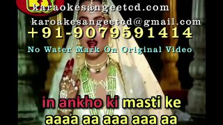In Aankhon Ki Masti Ke _ Video Karaoke With Lyrics