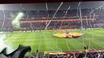 Feyenoord - AS Roma (26-2-2015) opkomst spelers