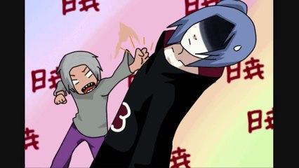 Hidan and Konan - Poka Poka Shiteru Dake (Hidan hits Konan)