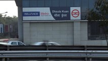 Airport Express Line metro station - Dhaula Kuan in Delhi