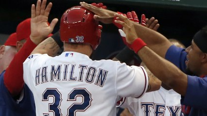 Josh Hamilton Homers Twice in Win
