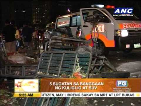 5 hurt as SUV rams kuliglig along Roxas Blvd
