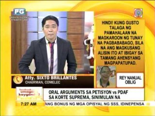 Download Video: Punto por Punto: Oral arguments sa petisyon vs PDAF