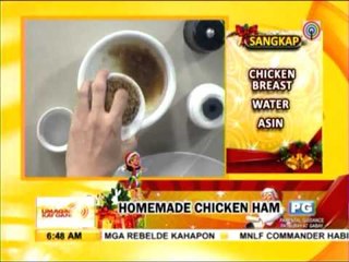 Christmas recipe: Homemade chicken ham