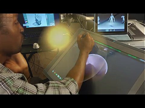 Wacom CintiQ 21UX and Sculptris