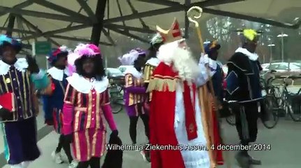 Sinterklaas in het Wilhelmina Ziekenhuis Assen (WZA)