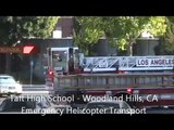 (LIVE INCIDENT) Woodland Hills, CA Taft High School Airlift