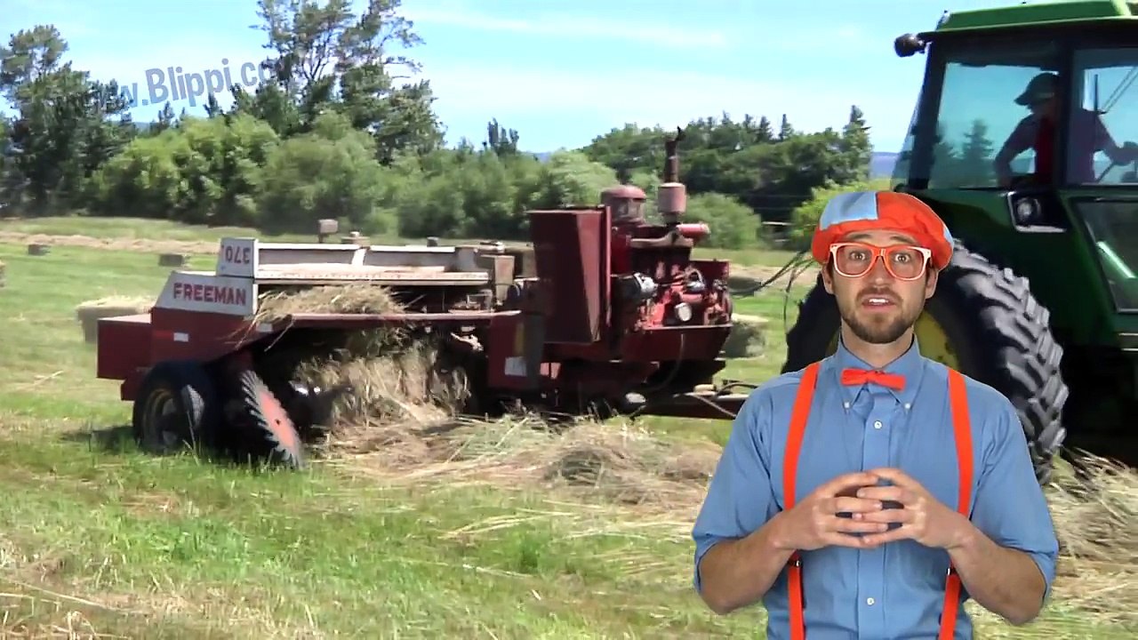Tractors for Kids Learn Farm Vehicles and Equipment with Blippi