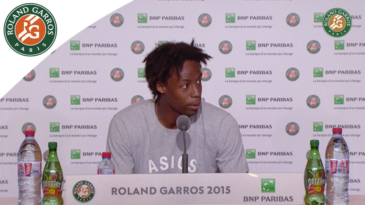 Conférence de presse Gaël Monfils Roland-Garros 2015 / 3e tour
