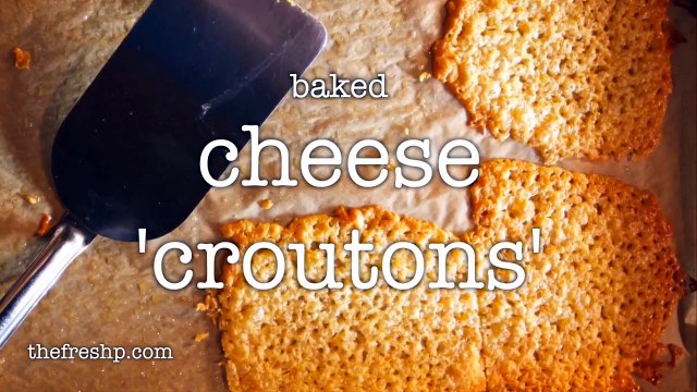 Baked Cheese 'Croutons'