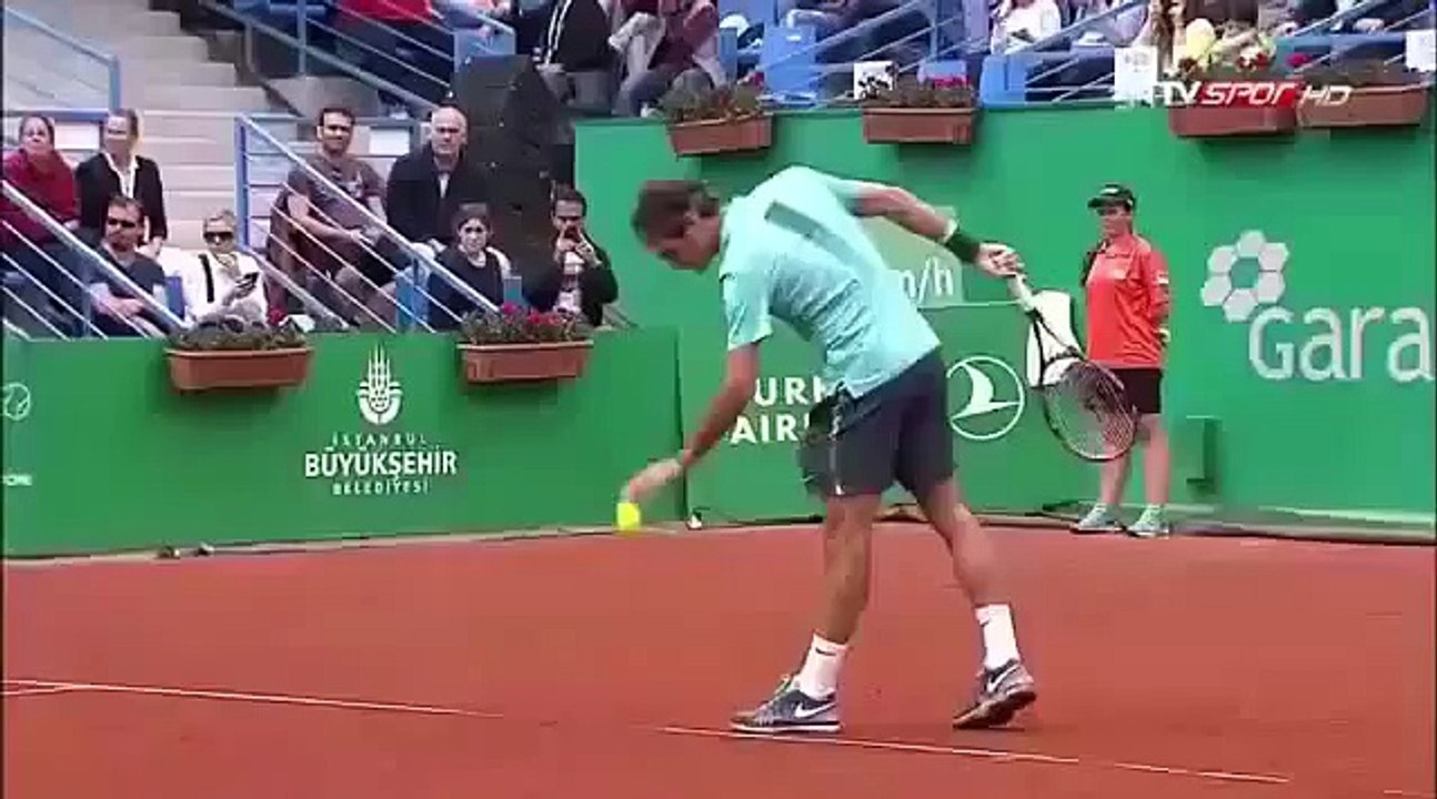 Tennis 2015 Roger Federer vs Diego Schwartzman 2015 Istanbul Open Highlights