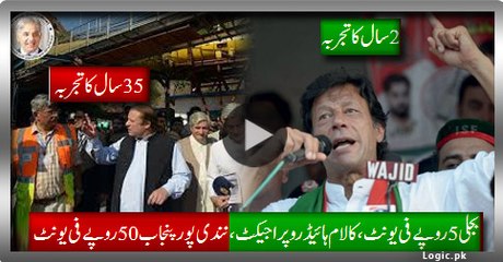 Electricity 5 or 50 Rupee Per Unit, Compare Nandipur Punjab (PMLN) With Kalam Hydro Project (PTI KPK)