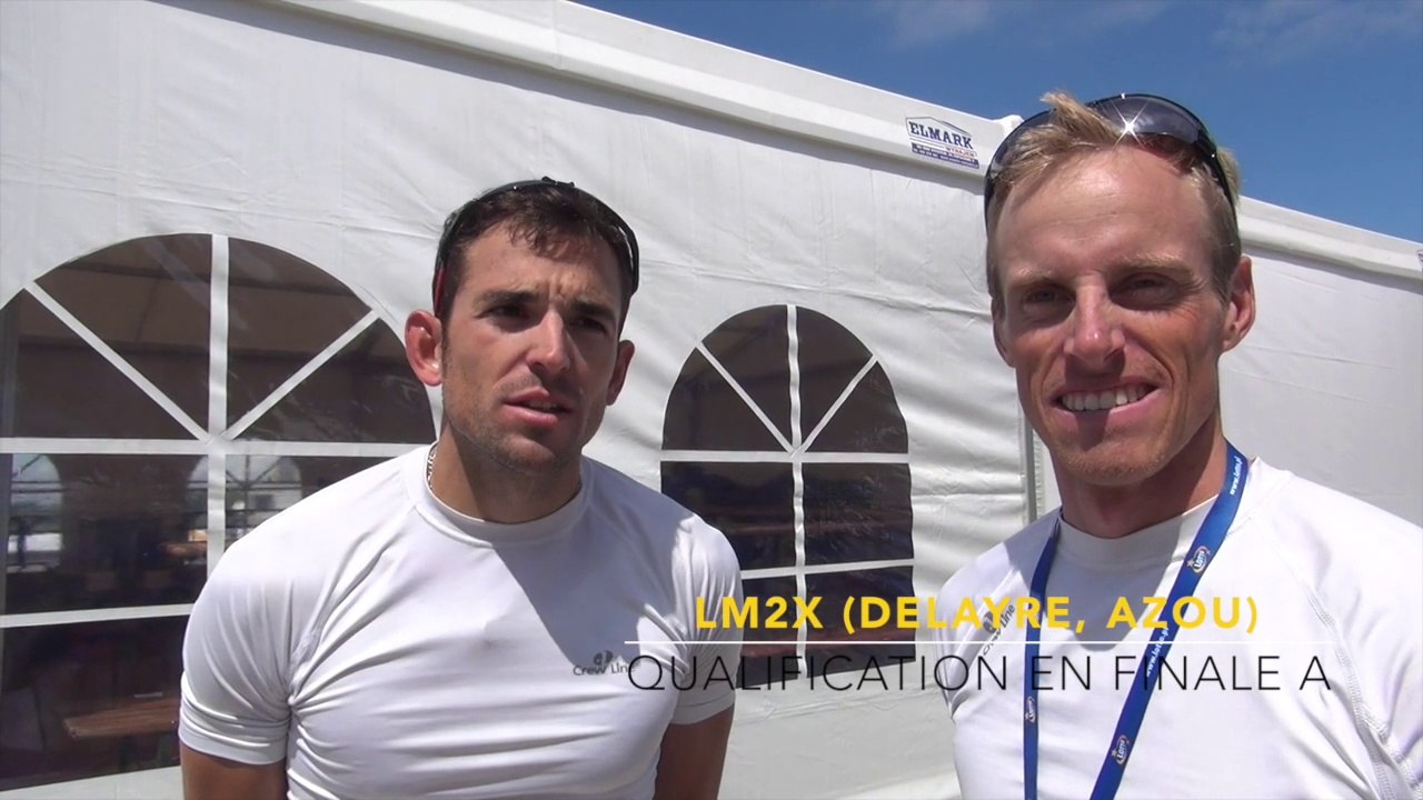 Championnat d'Europe 2015 :  LM2X (Azou, Delayre)